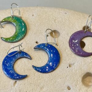 Enamel earrings