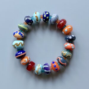 Lampwork stretch bracelet